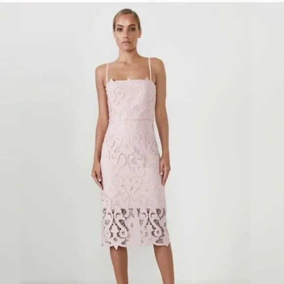 Bardot | Dresses | Lina Lace Sheath Dress In Blush Size 6small New |  Poshmark